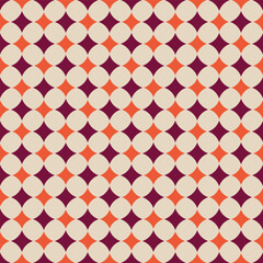 Retro color abstract geometry seamless pattern
