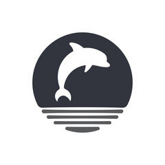 Dolphin Logo Template Icon