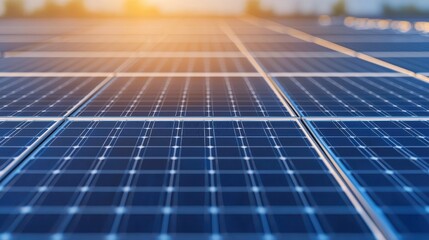 Automated production line manufacturing solar panels, sustainability focus, futuristic factory. [Solar Panels, Green Manufacturing] ,closes up