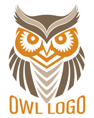 owl logo creative and original for your business or company logotype vector illustration isolated on white background