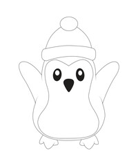 Christmas coloring page for kids and adults