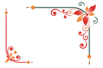 Ornamental page decoration vector illustration.