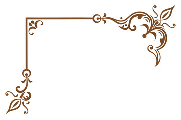 Ornamental page decoration vector illustration.