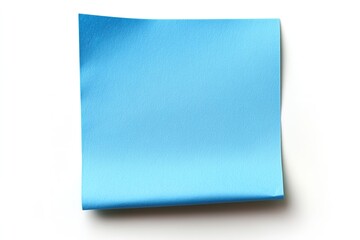 The quality of the blue sticky note isolated on a white background is extremely high. Generative Ai
