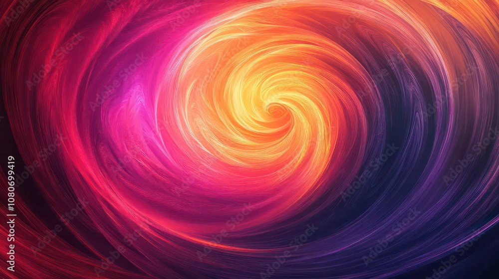 Poster abstract swirling background with bright colors and a soft focus.