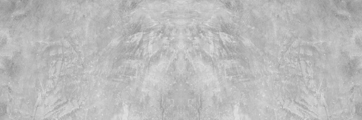 Naklejka premium Old wall panorama texture cement dirty gray with black background abstract grey and silver color design are light with white background.