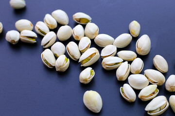 Roasted salted pistachios, delicious snack