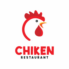 Chicken Restaurant Logo Illustration