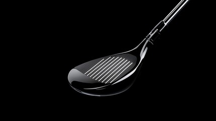 Close Up of a Stylish Golf Club Head with a Sleek Design and Modern Aesthetics