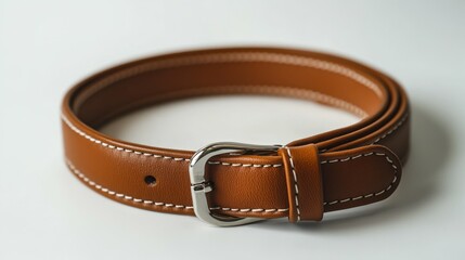 Dog collar, laid flat, simple white setup,