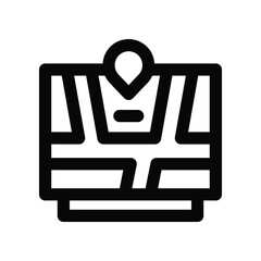 gps icon. vector line icon for your website, mobile, presentation, and logo design.