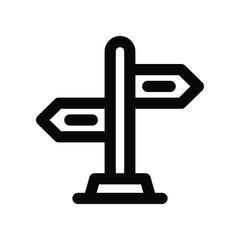 signpost icon. vector line icon for your website, mobile, presentation, and logo design.