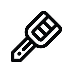 car key icon. vector line icon for your website, mobile, presentation, and logo design.
