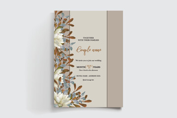 BRIDAL SHOWER FLORAL INVITATION TEMPLATE