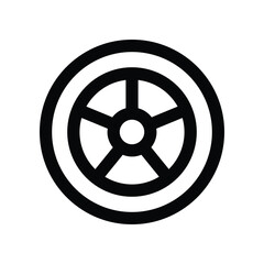 Obraz premium wheel icon. vector line icon for your website, mobile, presentation, and logo design.