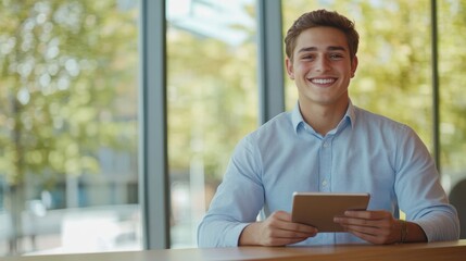 The Young Man with Tablet