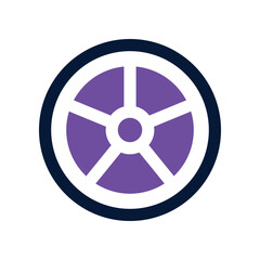 wheel icon. vector dual tone icon for your website, mobile, presentation, and logo design.