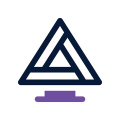 triangle icon. vector dual tone icon for your website, mobile, presentation, and logo design.