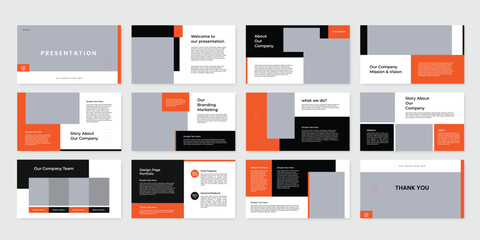 digital business slide presentation design template. presentation business analytics charts document template