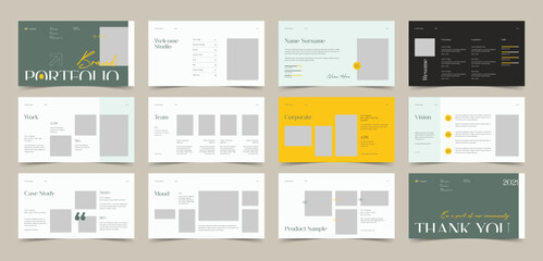 Portfolio Presentation template, Used for modern Presentations, company profiles, annual reports, pitch decks, proposals, portfolios, business and marketing