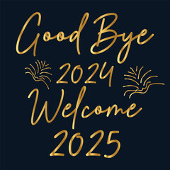 Happy New Year 2025 design vector. trendy new year 2025 design template. Simple and elegant purple background design. Vector Illustration.