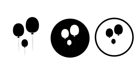 Happy birthday vectors icon set