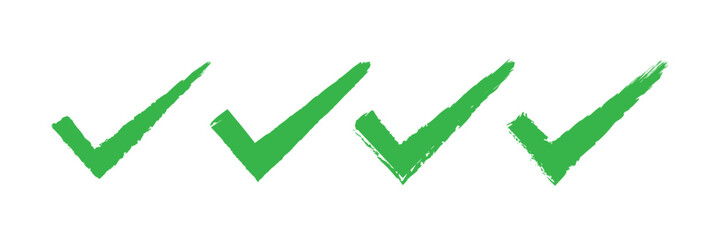 Check mark icon set in eps10