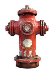 Fototapeta premium red fire hydrant isolated on white background 