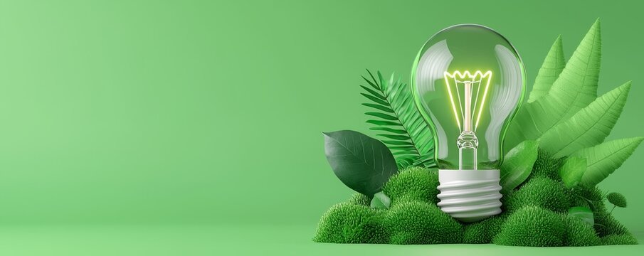 For the concept of renewable clean energy and saving electricity bill costs through the use of sustainable resources and consumption data.