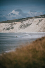 Coast of an island in the ocean