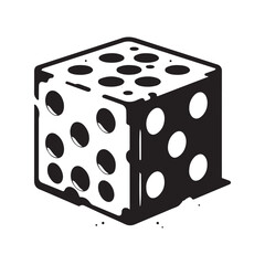 Cheese slices Silhouette Vector Design Illustration