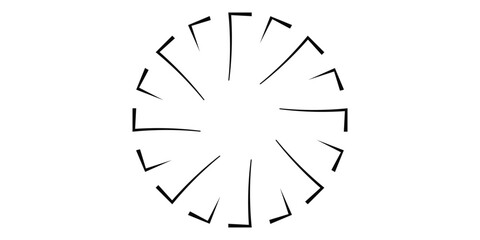 Circular abstract logo, illustration and vector art.