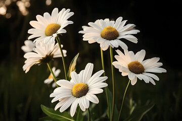 Fototapeta premium Daisies flowers nature daisy.