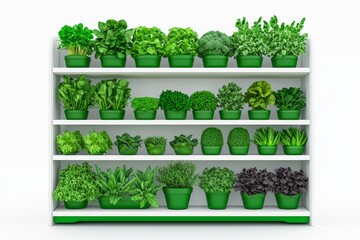 Transparent background with vertical farming