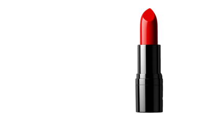 Red lipstick on a transparent background. isolated background.