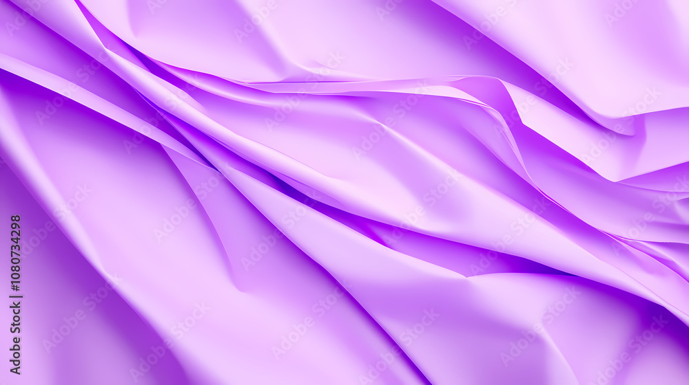 Poster textured lavender drapery creating a serene and calming atmosphere in soft natural light