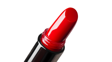 Red nail polish on a transparent background. isolated background.