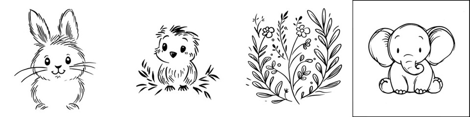 Doodle icon for network security