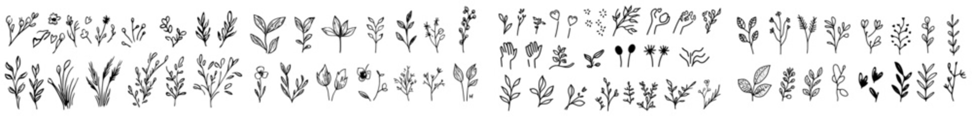 An outline set of hand drawn diagrams for Ecology Concepts, Reduce Reuse Refuse, Green Energy.