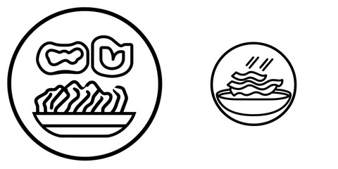 The healthy die ayurveda line icon is modern. It illustrates an isolated contour symbol in black.