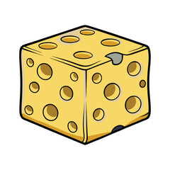 Cheese slices Vector Design Illustration