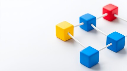 Graph of a circular supply chain on a white background with interconnected links