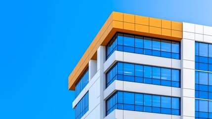 The Sustainable City Hall features large windows and renewable energy solutions to enhance urban sustainability