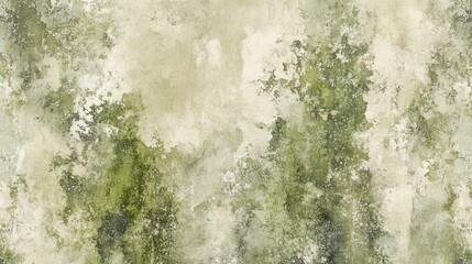 Soft moss blending into weathered patterns for natural wallpaper