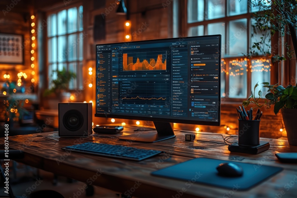 Aufkleber explore an innovative online learning platform dashboard featuring dynamic charts and notifications