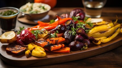 Roasted Root Vegetables with Dipping Sauces