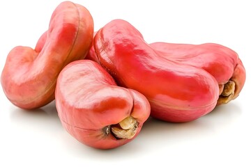 Cashewnuts isolated on a white background, close up