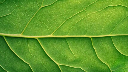 Obraz premium The vibrant summer sun casts its warm glow on a leaf highlighting the intricate patterns of chlorophyll and the delicate veins that weave through it showcasing natures artistry.