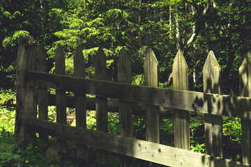 wooden fence