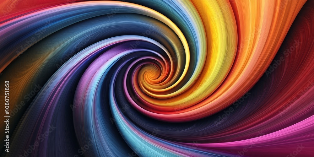 Poster a dynamic swirl of vibrant colors creating an energetic and abstract visual effect, perfect for back